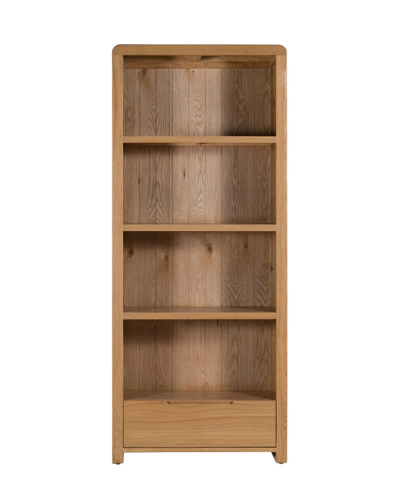 Julian Bowen Bookcase Curve Oak Tall Bookcase Bed Kings