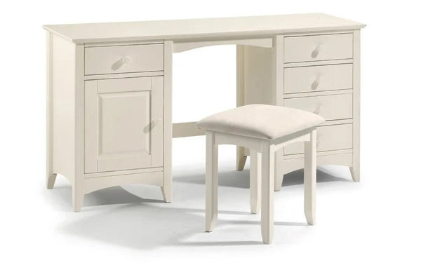 Julian Bowen Dressing Table Cameo Dressing Table - Stone White Bed Kings