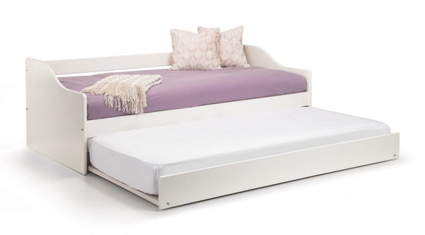 Julian Bowen Wood Bed Single 90cm 3ft Elba Day Bed - Surf White Bed Kings