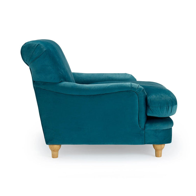 LPD Chair Plumpton Chair Peacock Blue Bed Kings