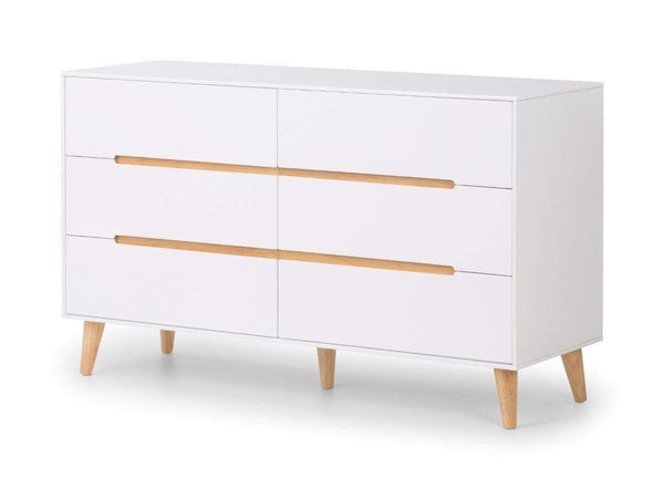 Julian Bowen Chest Of Drawers Alicia 6 Drawer Wide Chest Bed Kings
