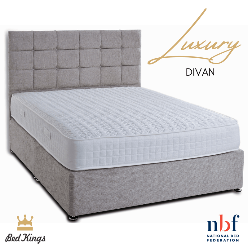 Bed Kings Fabric Bed Luxury Divan Base Bed Kings