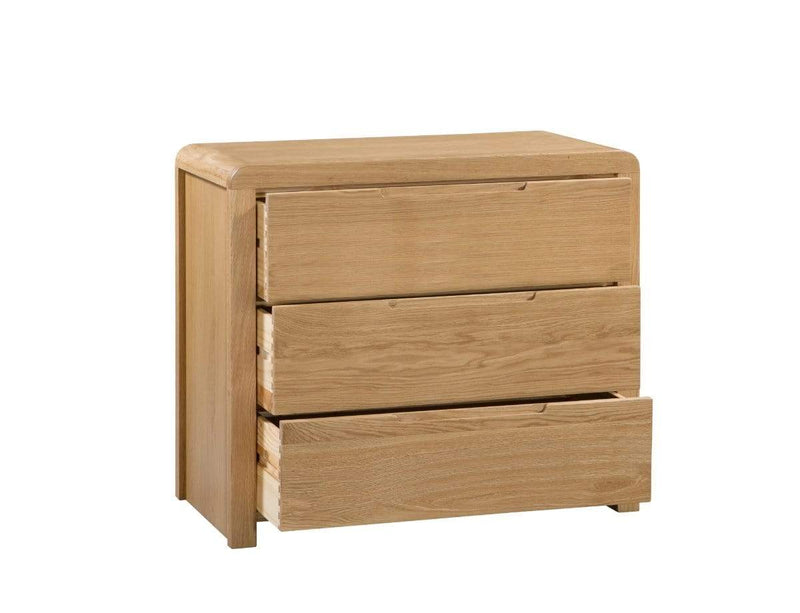 Julian Bowen Chest Of Drawers Curve 3 Drawer Chest