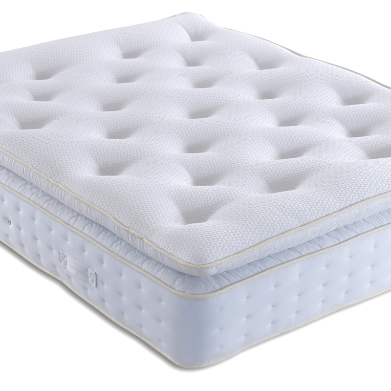 Bed Kings Mattress Single 90cm 3ft / 1000 Pocket Springs (Softer) Luxury Pillow Top and Pocket Spring Mattress Bed Kings