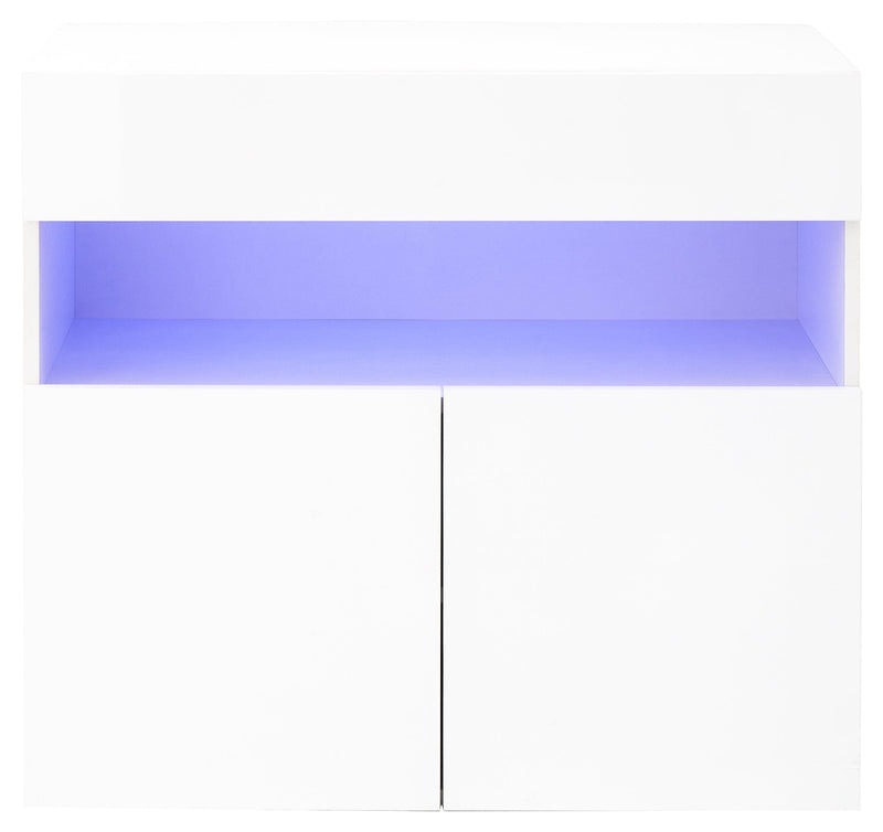 GFW Sideboard Galicia Sideboard With Led White Bed Kings