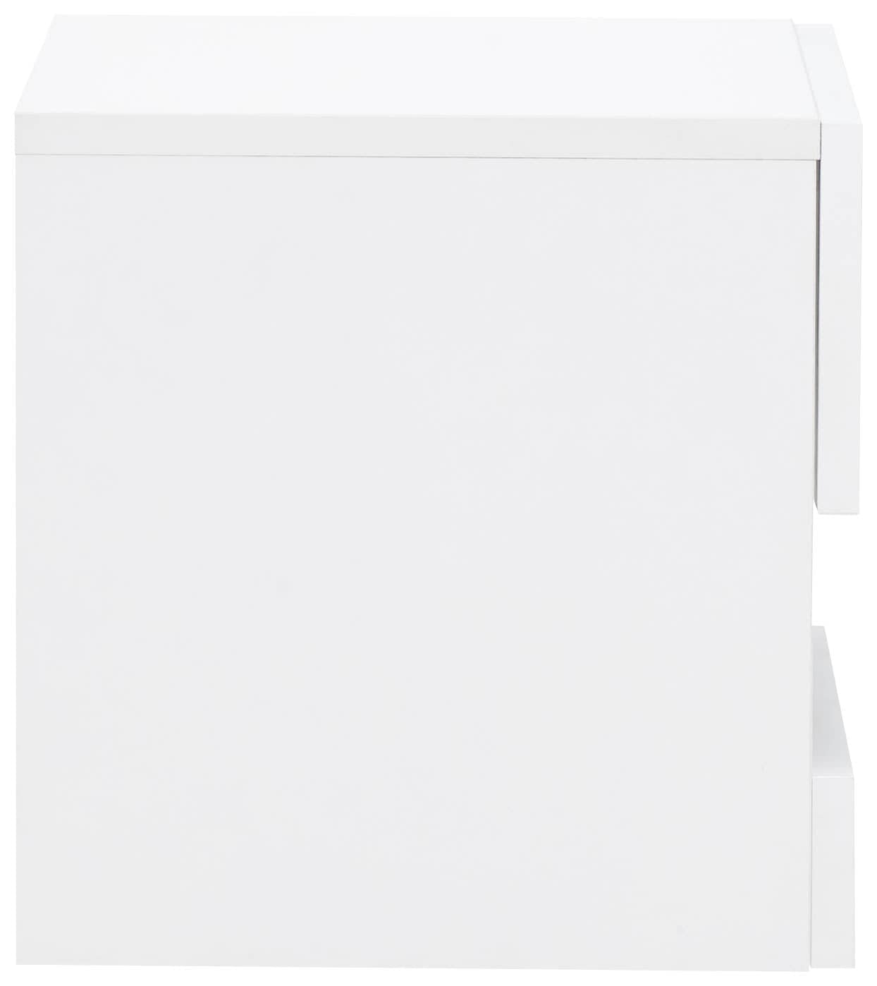 GFW Bedside Table Galicia Pair Of Wall Hanging Bedside Tables White Bed Kings