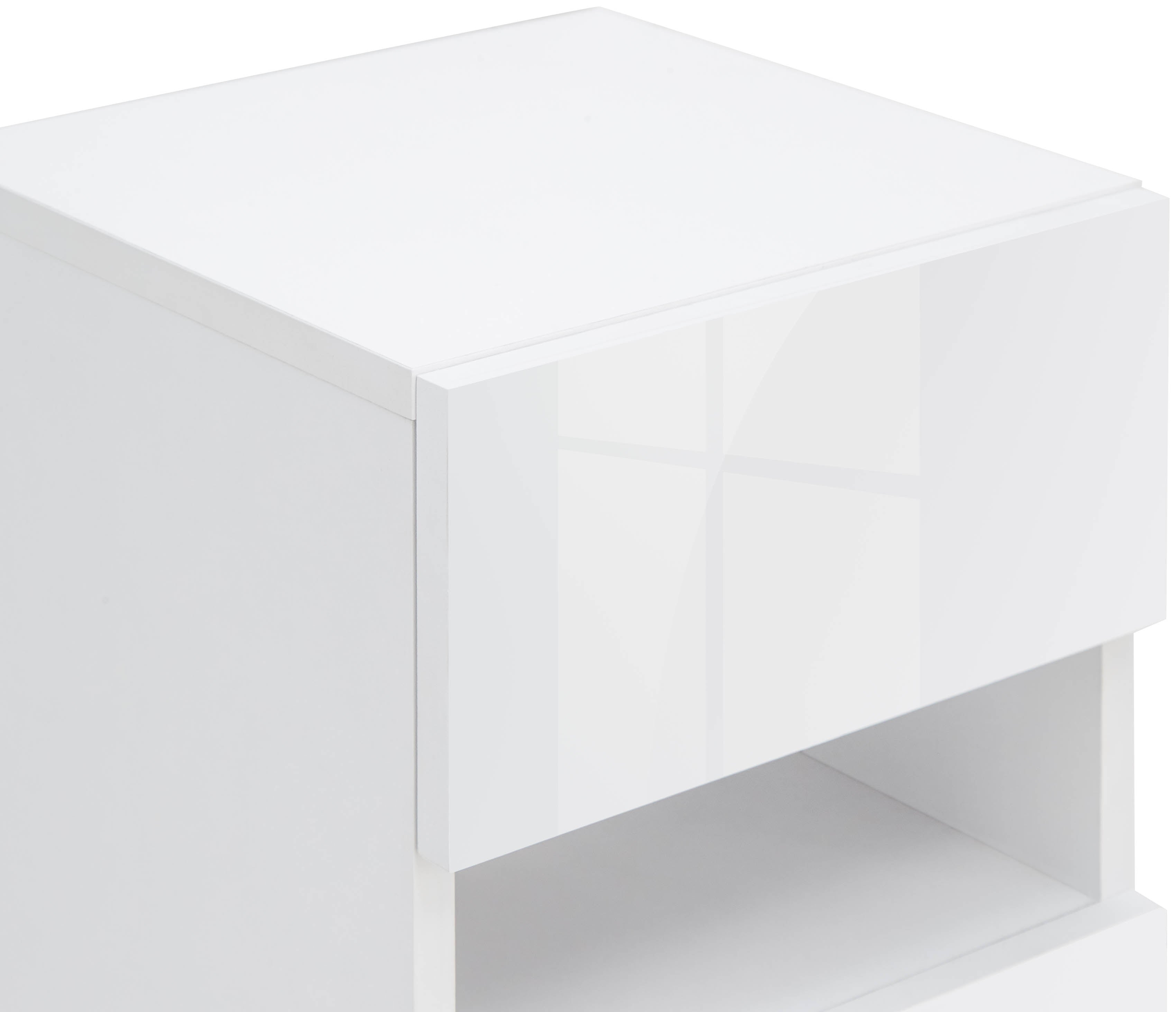 GFW Bedside Table Galicia Pair Of Wall Hanging Bedside Tables White Bed Kings