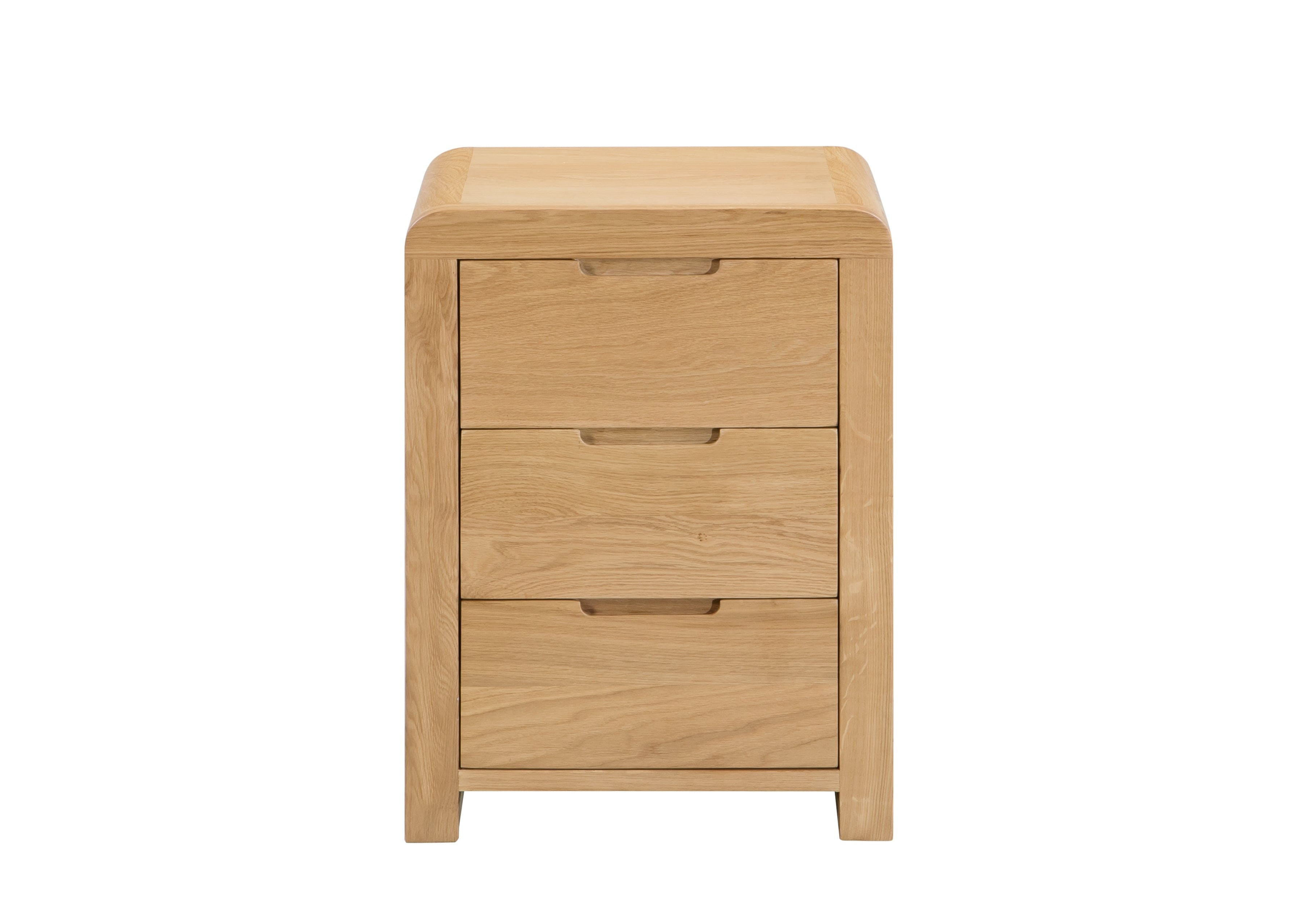 Julian Bowen Bedside Table Curve 3 Drw Bedside Bed Kings