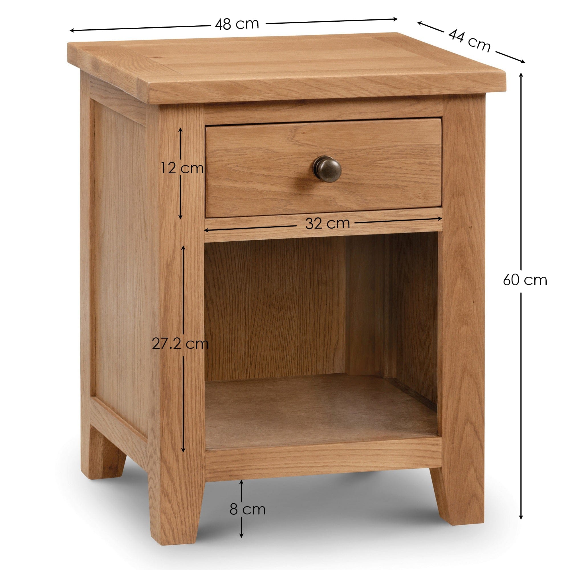 Julian Bowen Bedside Table Marlborough 1 Drawer Bedside Ass Bed Kings