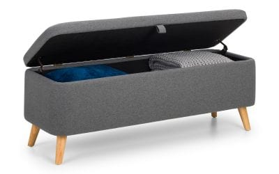 Julian Bowen Blanket Box Astrid Blanket Box - Grey Bed Kings