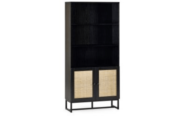 Julian Bowen Bookcase Padstow Tall Bookcase - Black Bed Kings