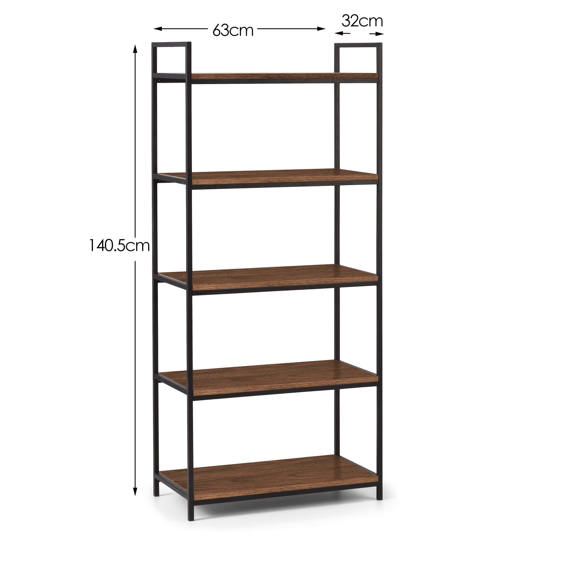 Julian Bowen Bookcase Tribeca Tall Bookcase - Walnut Bed Kings