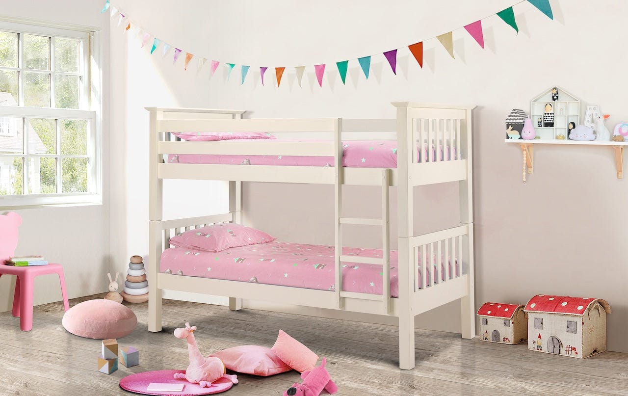 Julian Bowen Bunk Bed Barcelona Bunk Stone White Bed Kings