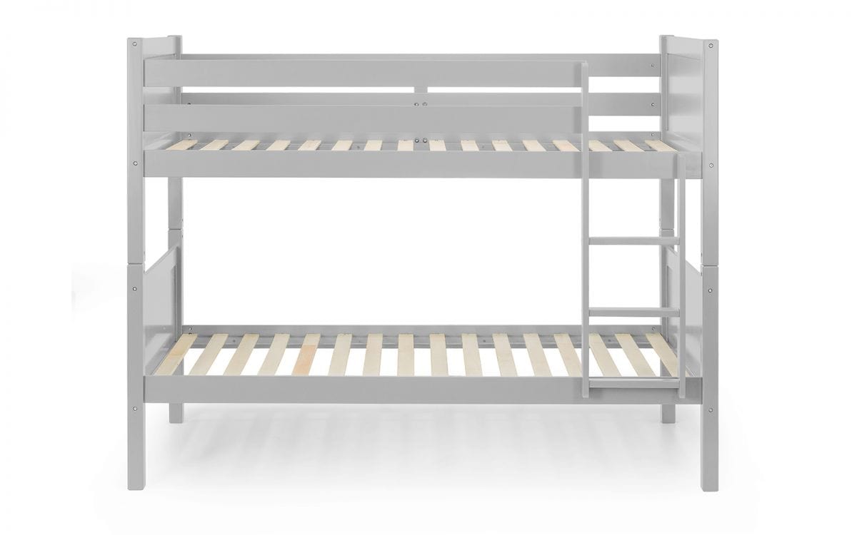 Julian Bowen Bunk Bed Single 90cm 3ft Bella Bunk Dove Grey Bed Kings