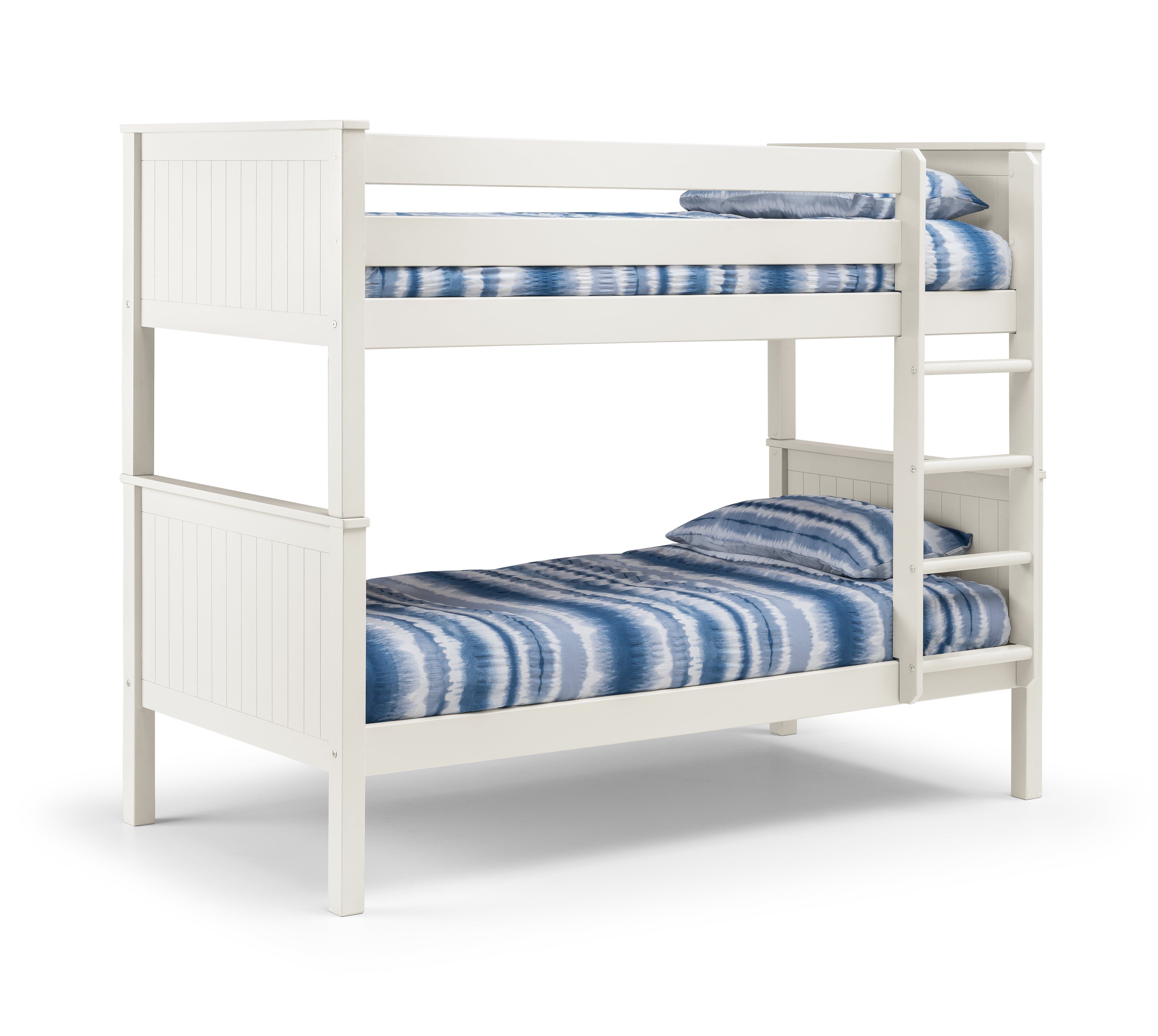 Julian Bowen Bunk Bed Single 90cm 3ft Maine Bunk Bed - Surf White Bed Kings