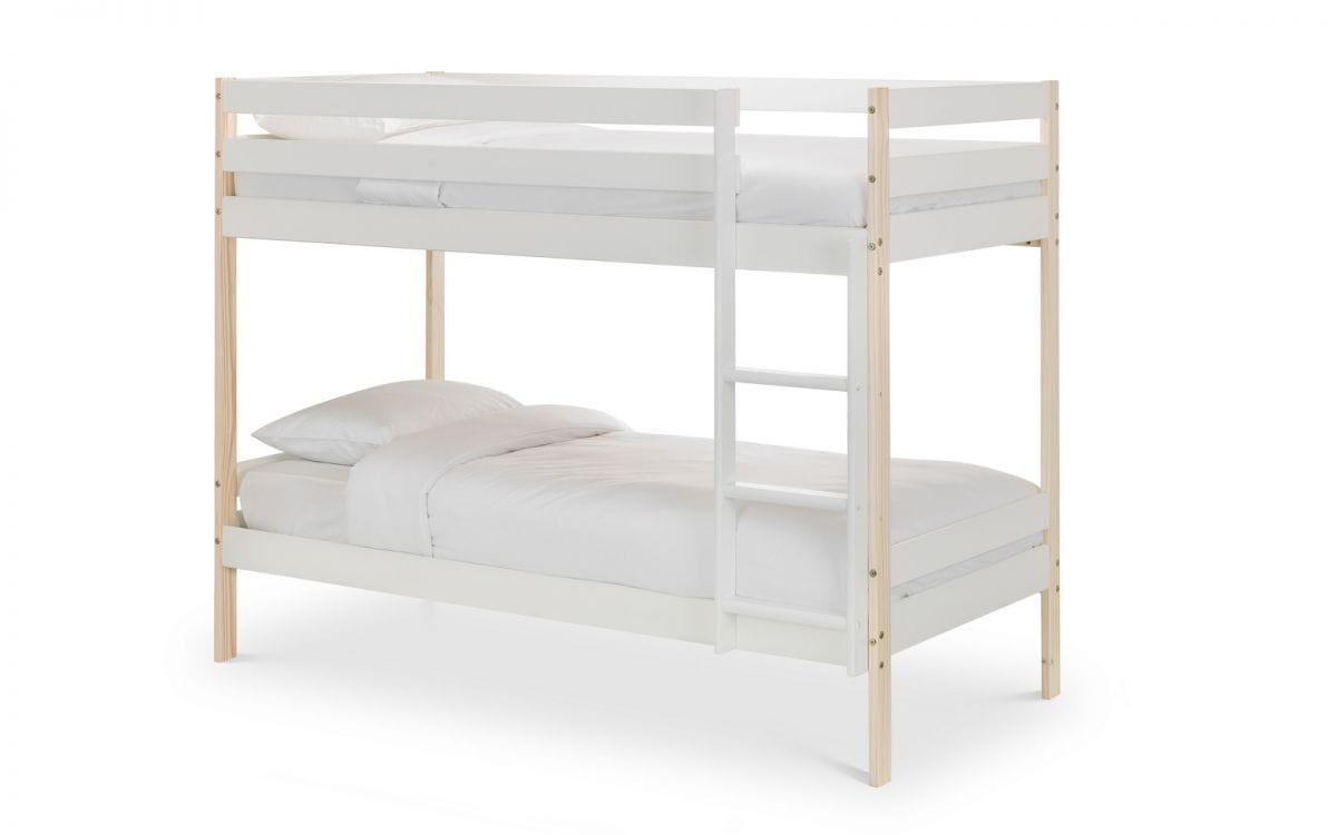 Julian Bowen Bunk Bed Single 90cm 3ft Nova Bunk Bed - Two Tone Bed Kings