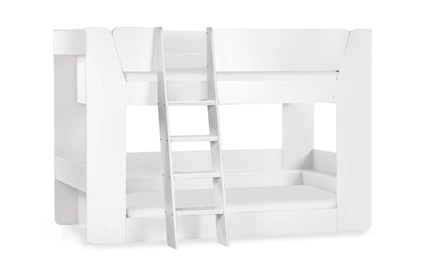 Julian Bowen Bunk Bed Single 90cm 3ft Parsec Bunk Bed All White Bed Kings