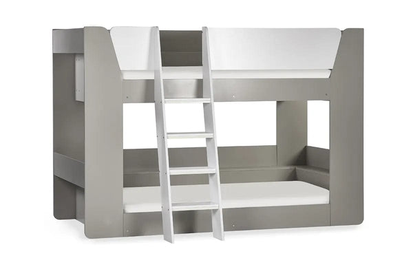 Julian Bowen Bunk Bed Single 90cm 3ft Parsec Bunk Bed Taupe & White Bed Kings