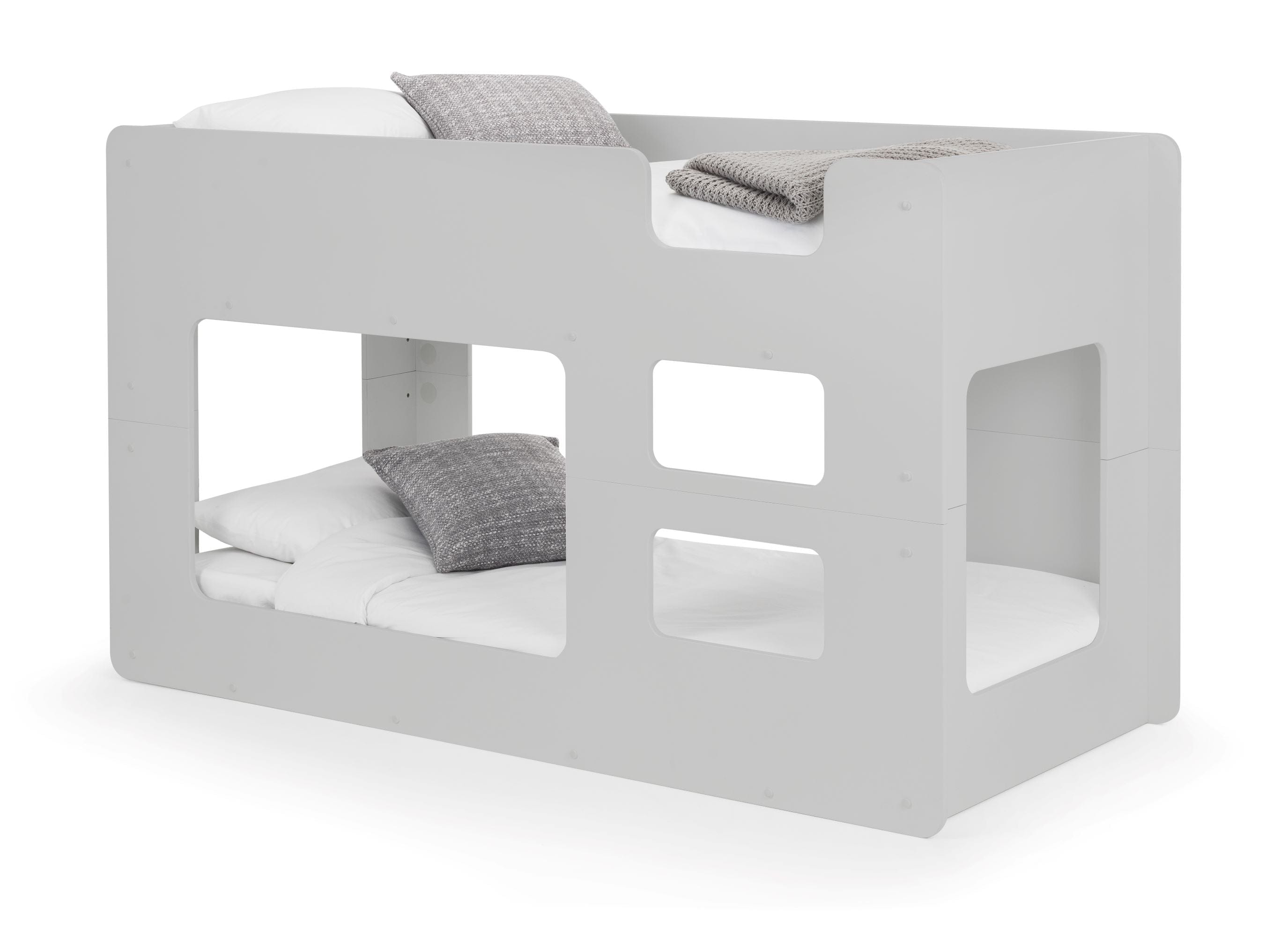 Julian Bowen Bunk Bed Single 90cm 3ft Solar Bunk Dove Grey Bed Kings