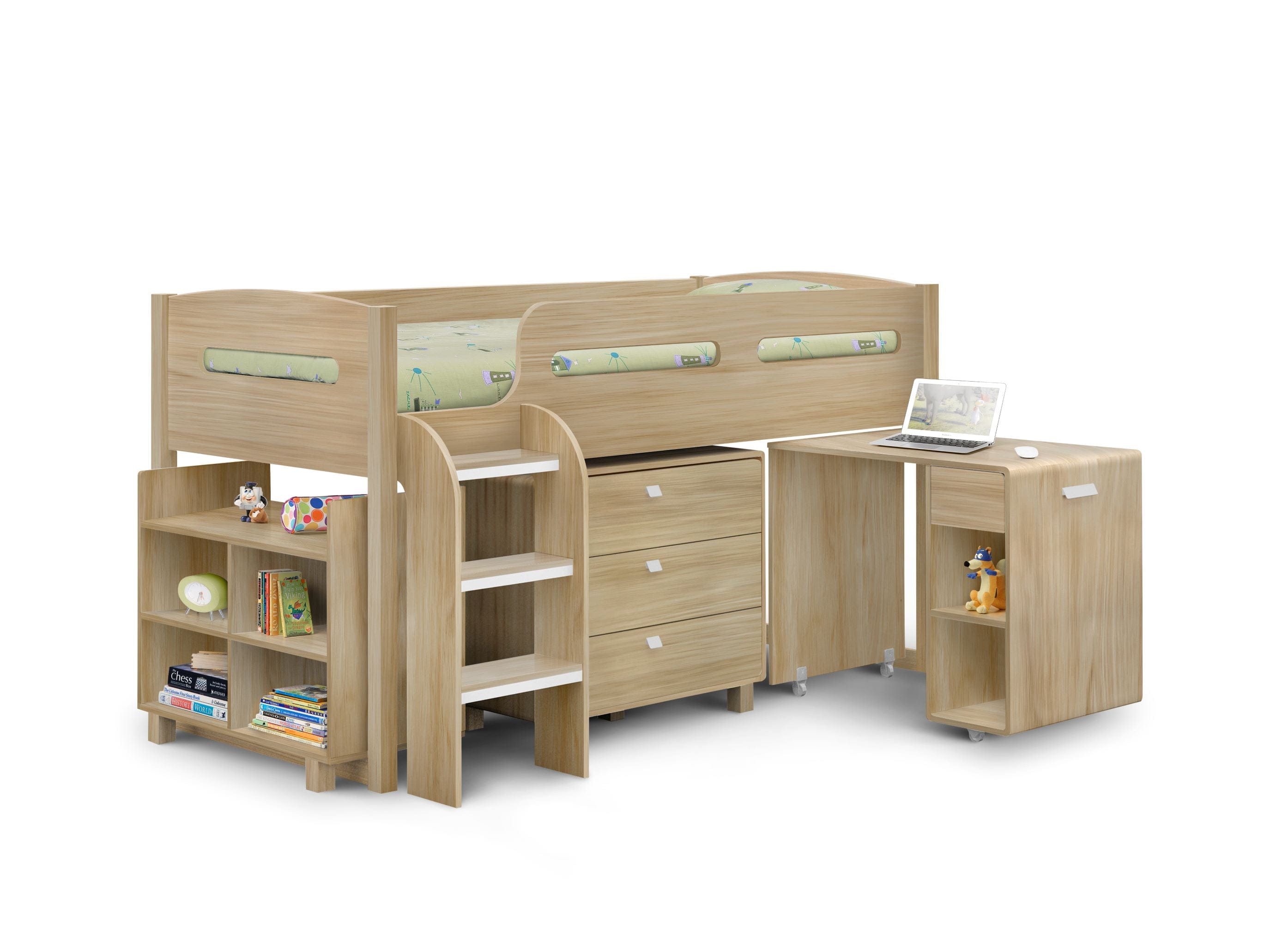 Julian Bowen Cabin Bed Single 90cm 3ft Kimbo Cabin Bed Sonoma Oak Bed Kings