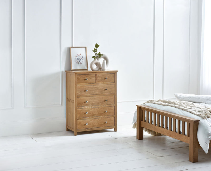 Julian Bowen Chest Of Drawers Single 90cm 3ft Mallory 4+2 Drawer Chest Bed Kings