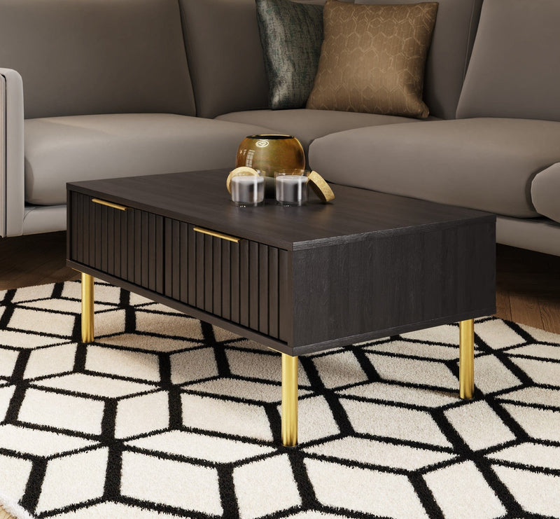 GFW Coffee Table Nervata Coffee Table Black Bed Kings