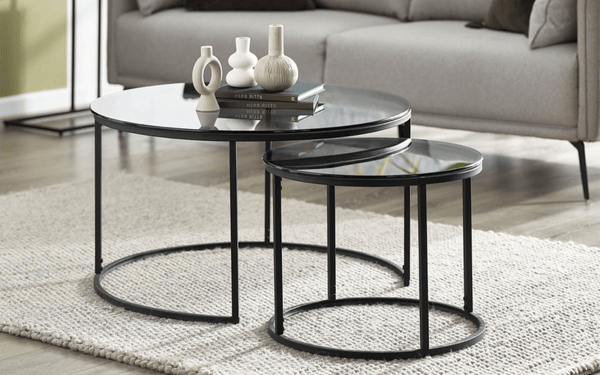 Julian Bowen Coffee Table Chicago Round Nesting Coffee Tables Smoked Glass Bed Kings