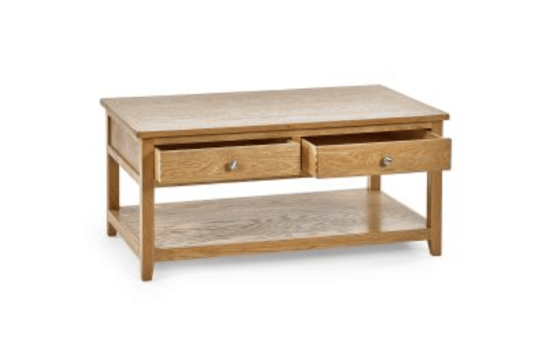 Julian Bowen Coffee Table Mallory Coffee Table With 2 Drawers Bed Kings