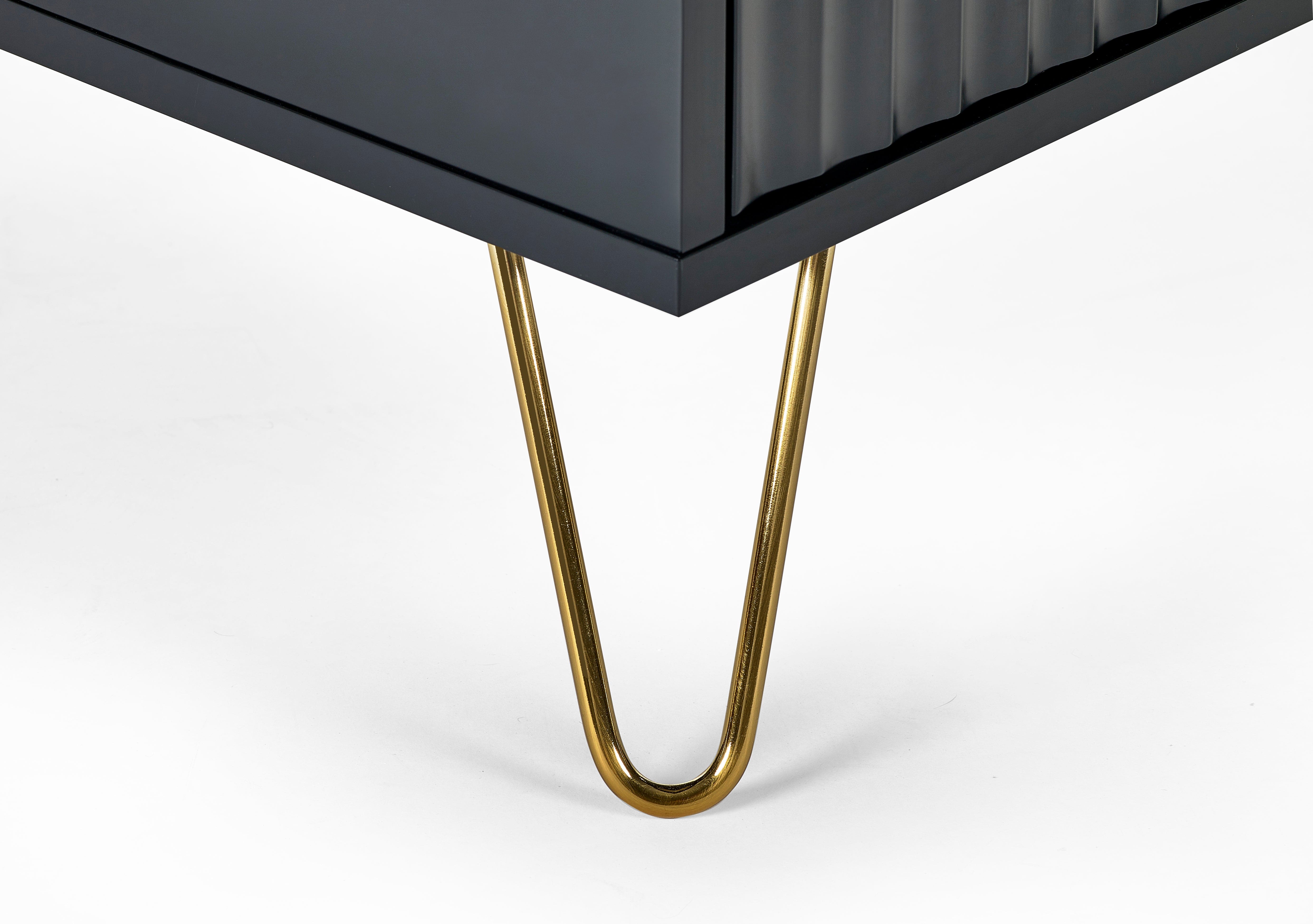 Julian Bowen Coffee Table Murano Coffee Table - Matt Black Bed Kings