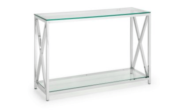 Julian Bowen Console Table Miami Console Table - Silver Bed Kings