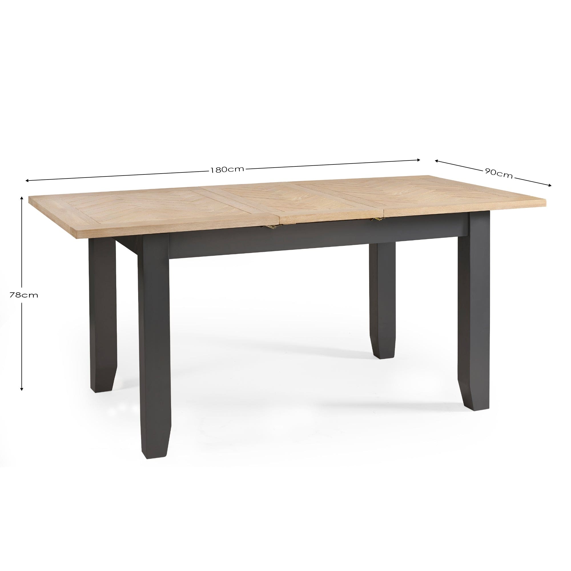 Julian Bowen Dining Table Bordeaux Extending Dining Table Dark Grey Bed Kings