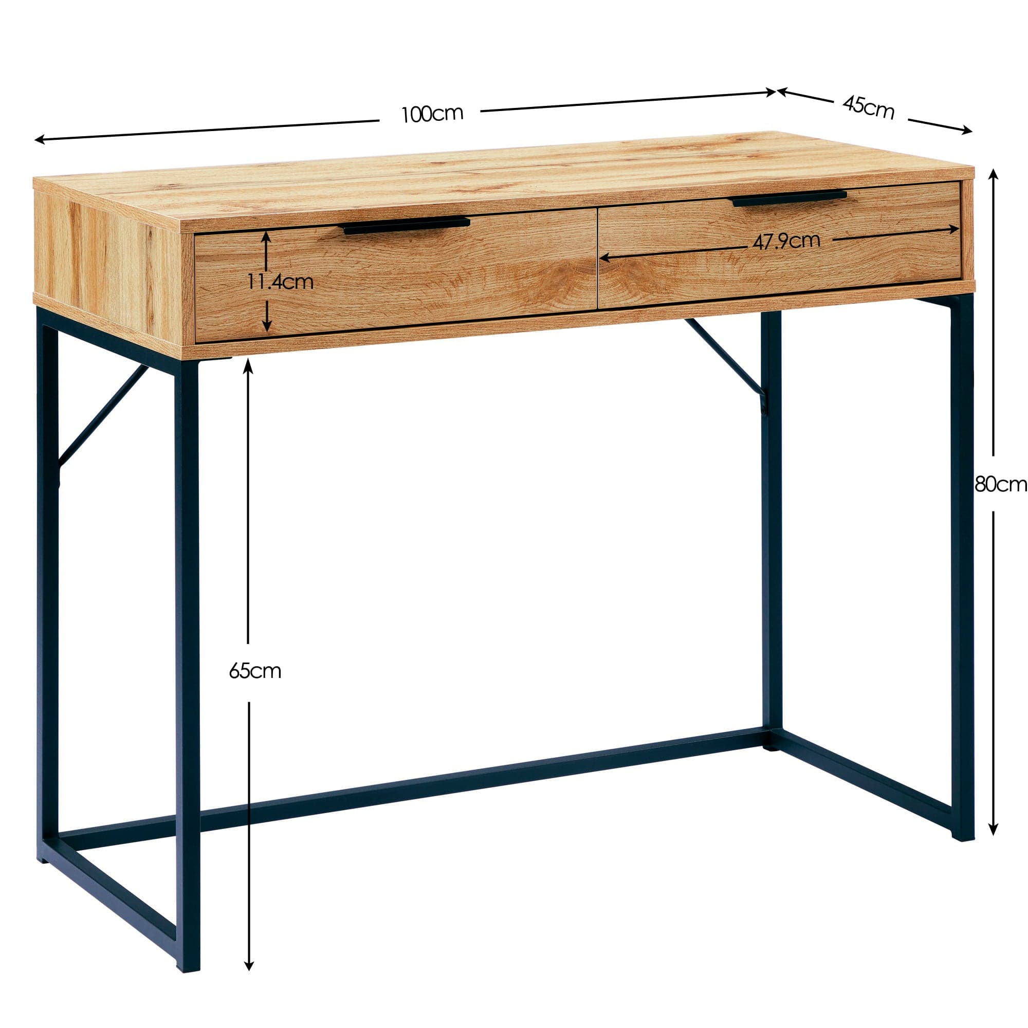 Julian Bowen Dressing Table Bali 2 Drawer Dressing Table/Desk Bed Kings