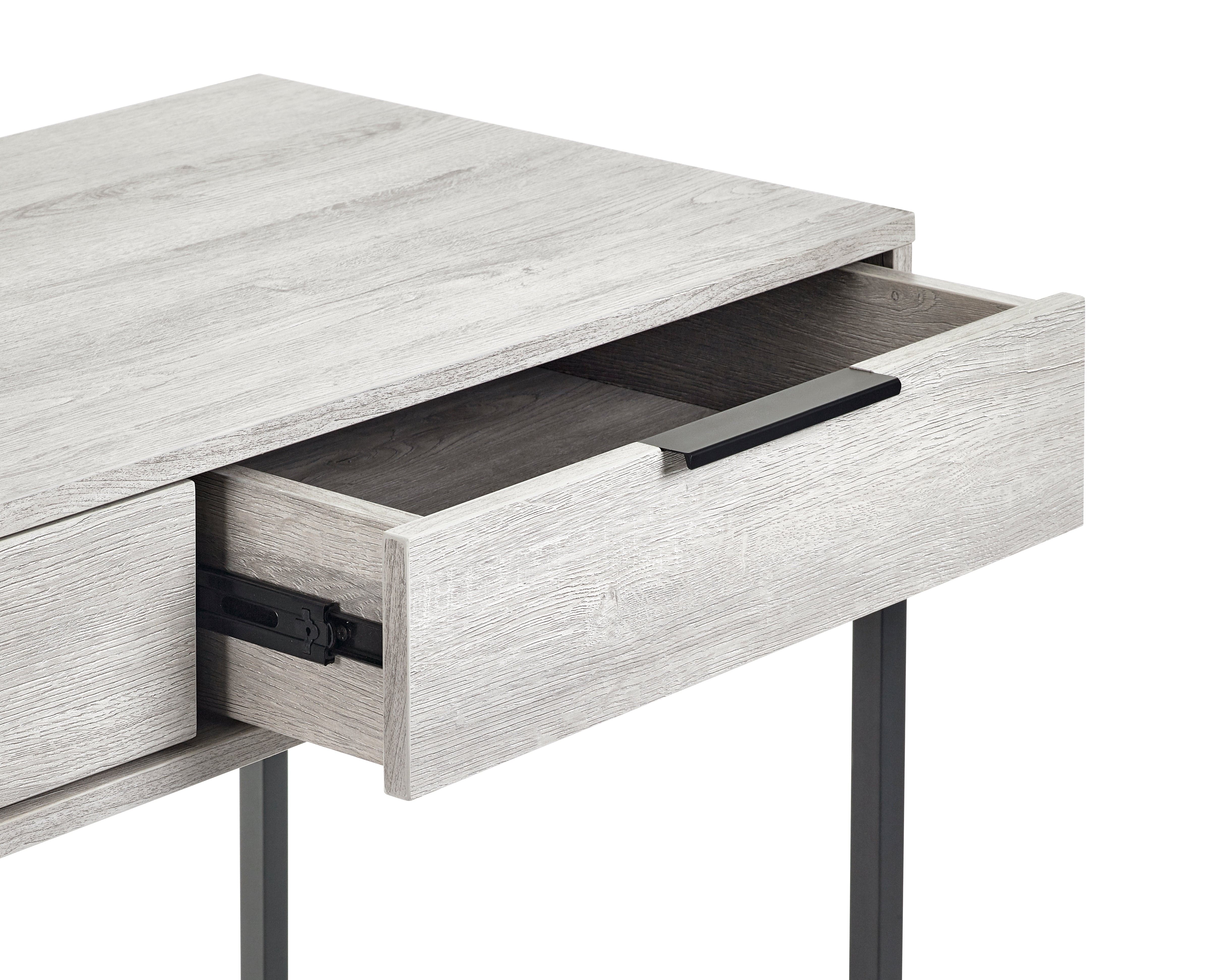 Julian Bowen Dressing Table Bali 2 Drawer Dressing Table/Desk - Grey Oak Bed Kings