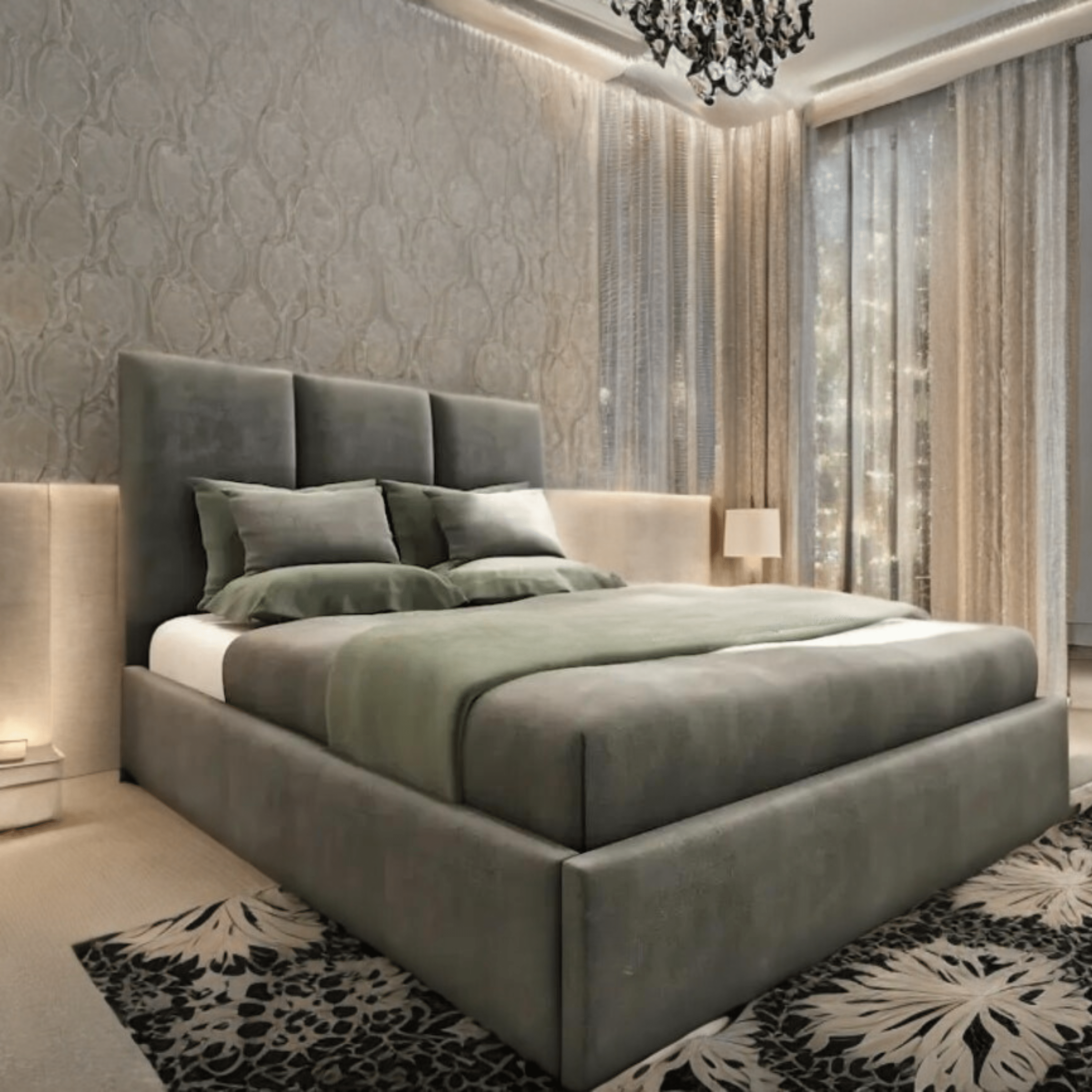 Bed Kings Fabric Bed Chartley Luxury Bed Bed Kings