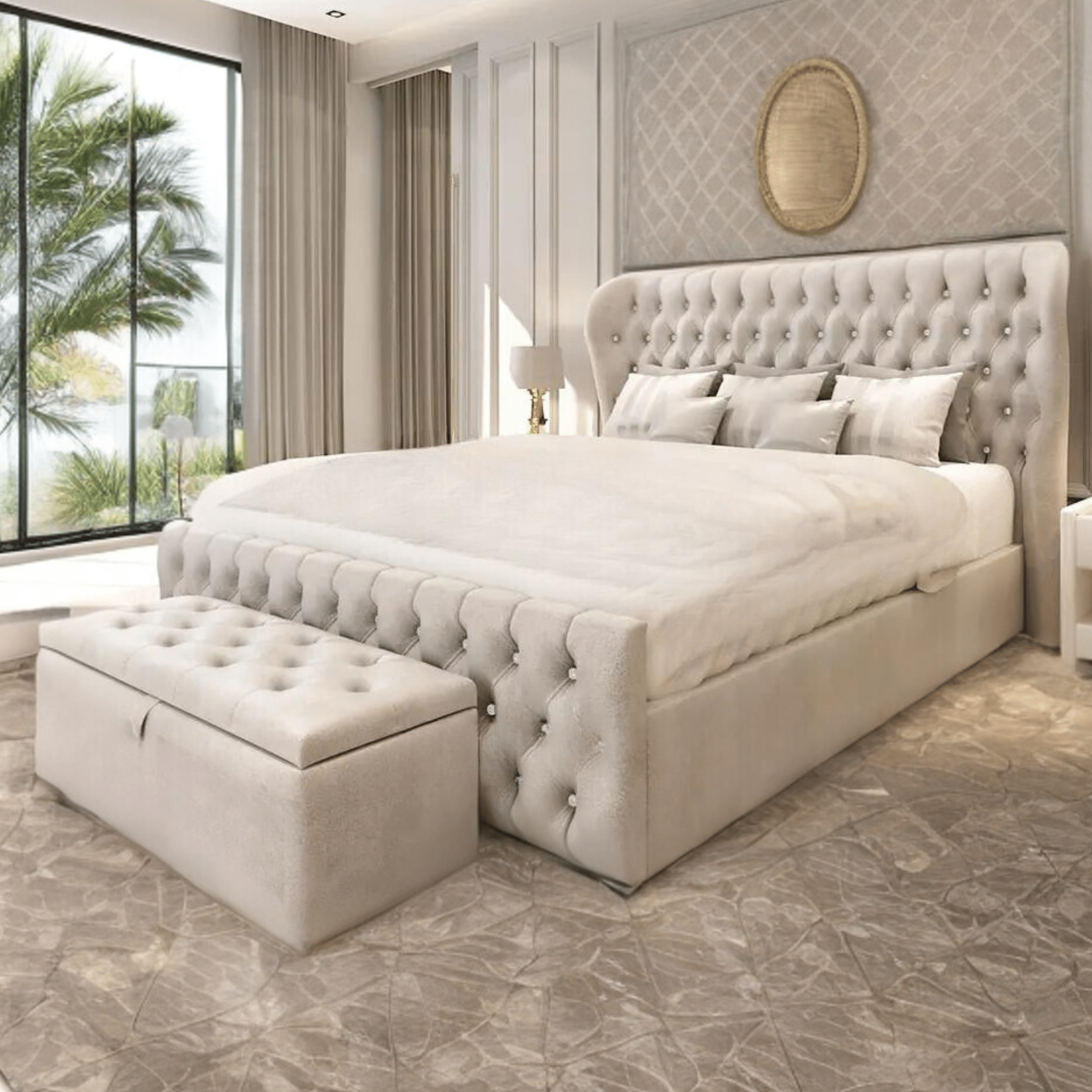 Bed Kings Fabric Bed Lumley Luxury Bed Bed Kings