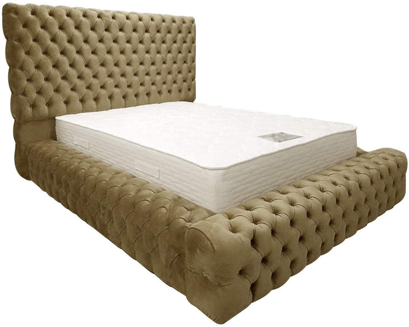 Envisage Fabric Bed Sultan Bed Frame Soft Plush Velvet Bed Kings