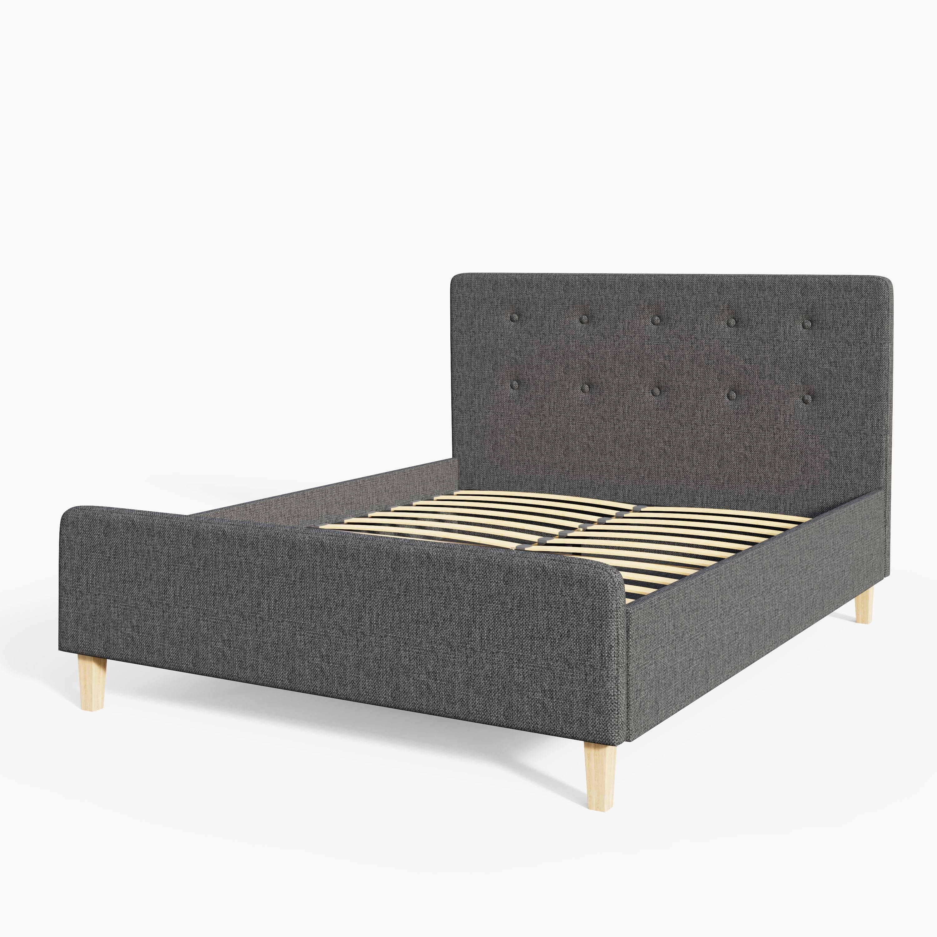 GFW Fabric Bed Ashbourne Ottoman Bed Dark Grey Bed Kings