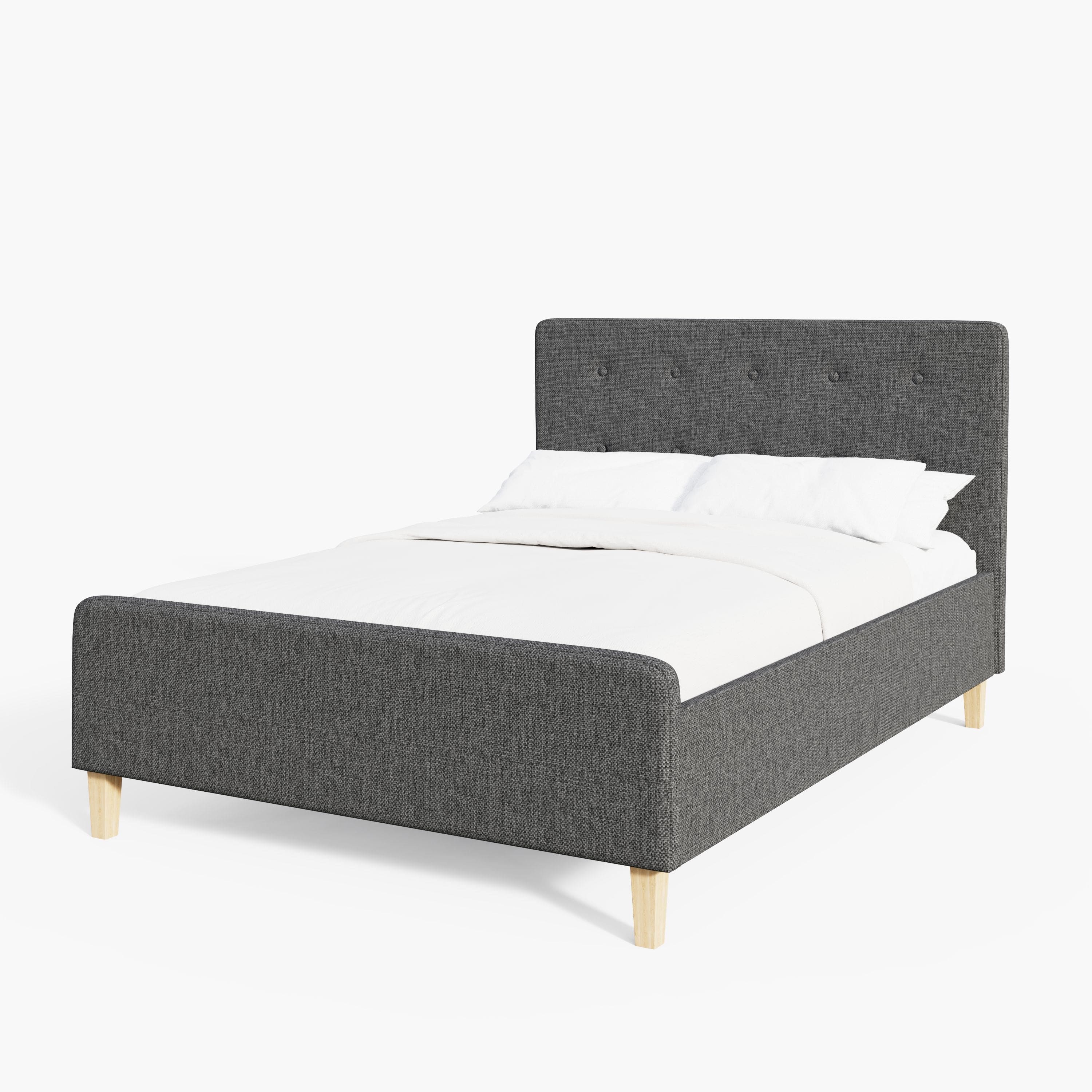 GFW Fabric Bed Ashbourne Ottoman Bed Dark Grey Bed Kings