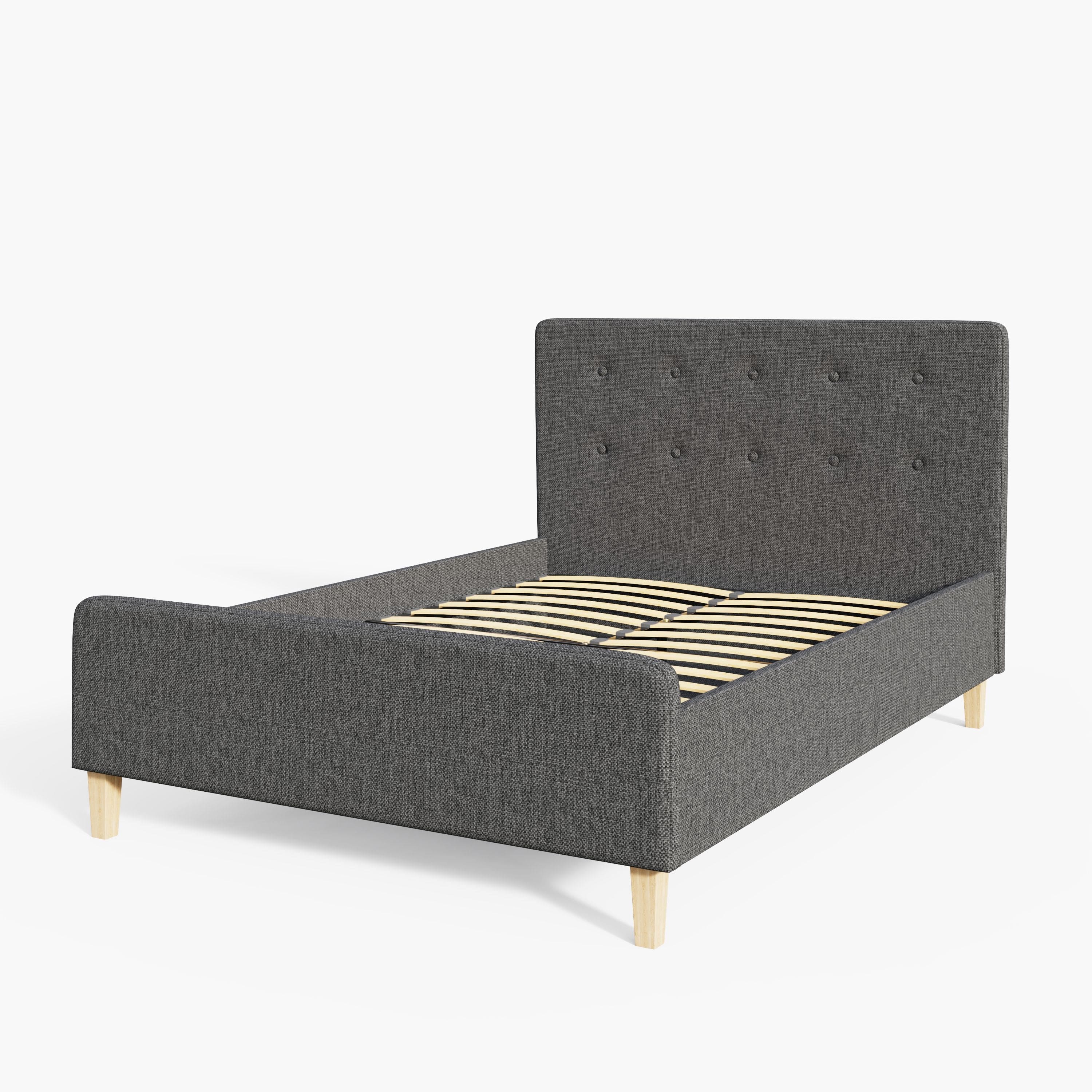 GFW Fabric Bed Ashbourne Ottoman Bed Dark Grey Bed Kings