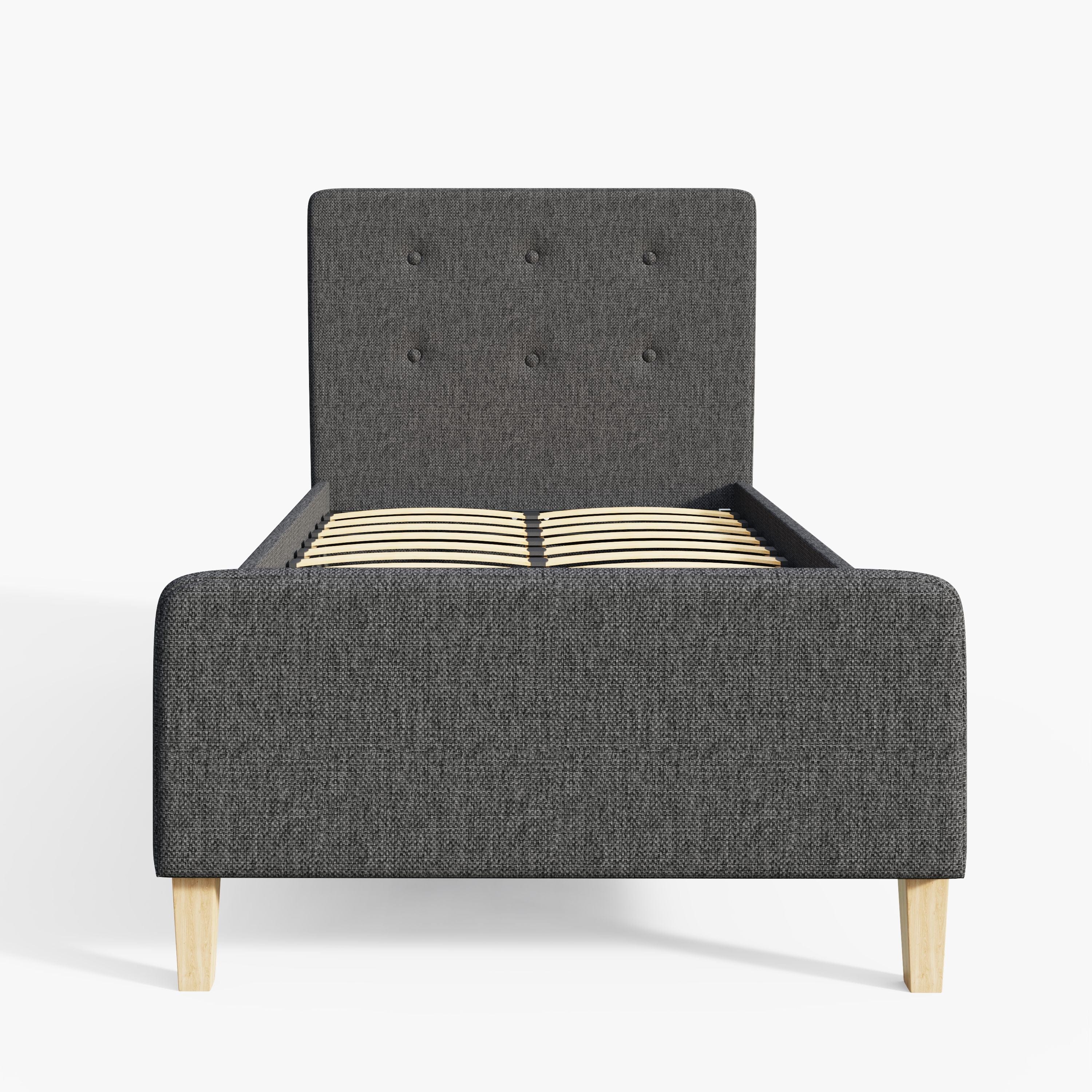 GFW Fabric Bed Ashbourne Ottoman Bed Dark Grey Bed Kings