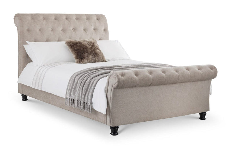 Julian Bowen Fabric Bed Double 135cm 4ft 6in Ravello Bed Bed Kings