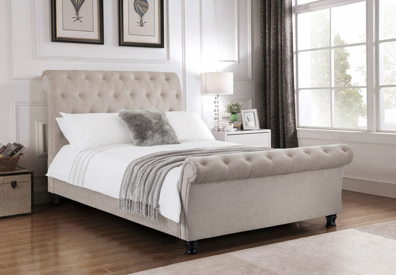 Julian Bowen Fabric Bed Double 135cm 4ft 6in Ravello Bed Bed Kings
