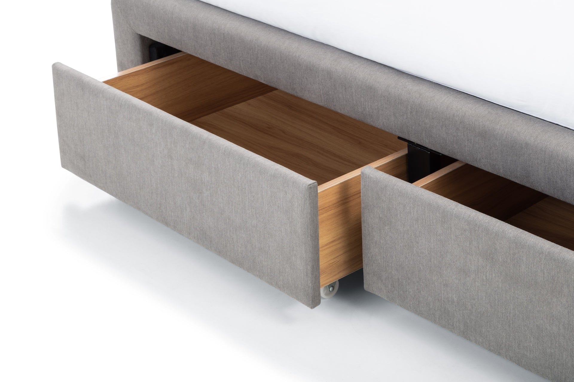 Julian Bowen Fabric Bed Fullerton 4 Drawer Bed - Grey Bed Kings