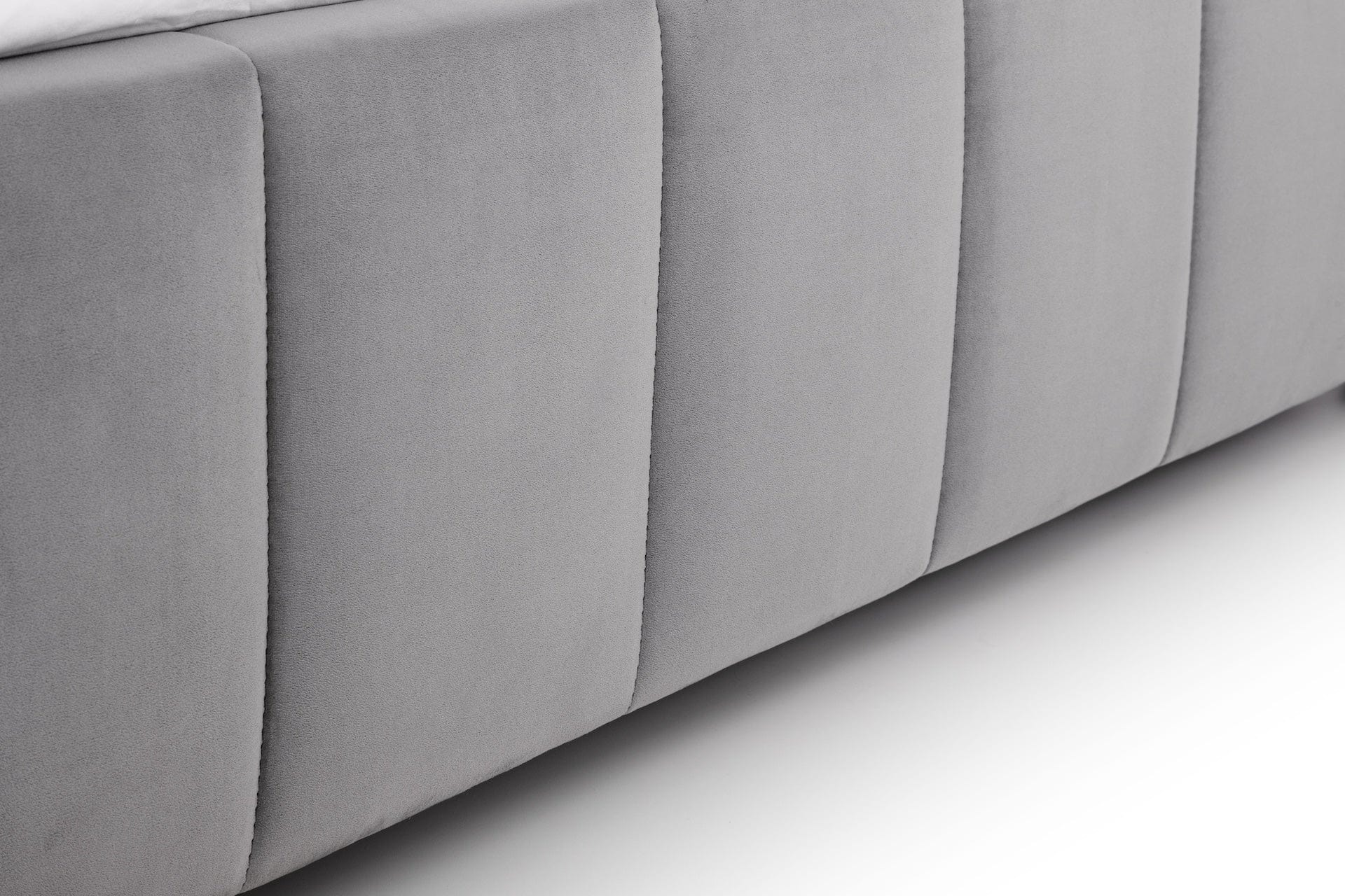 Julian Bowen Fabric Bed Gatsby Bed - Light Grey Bed Kings
