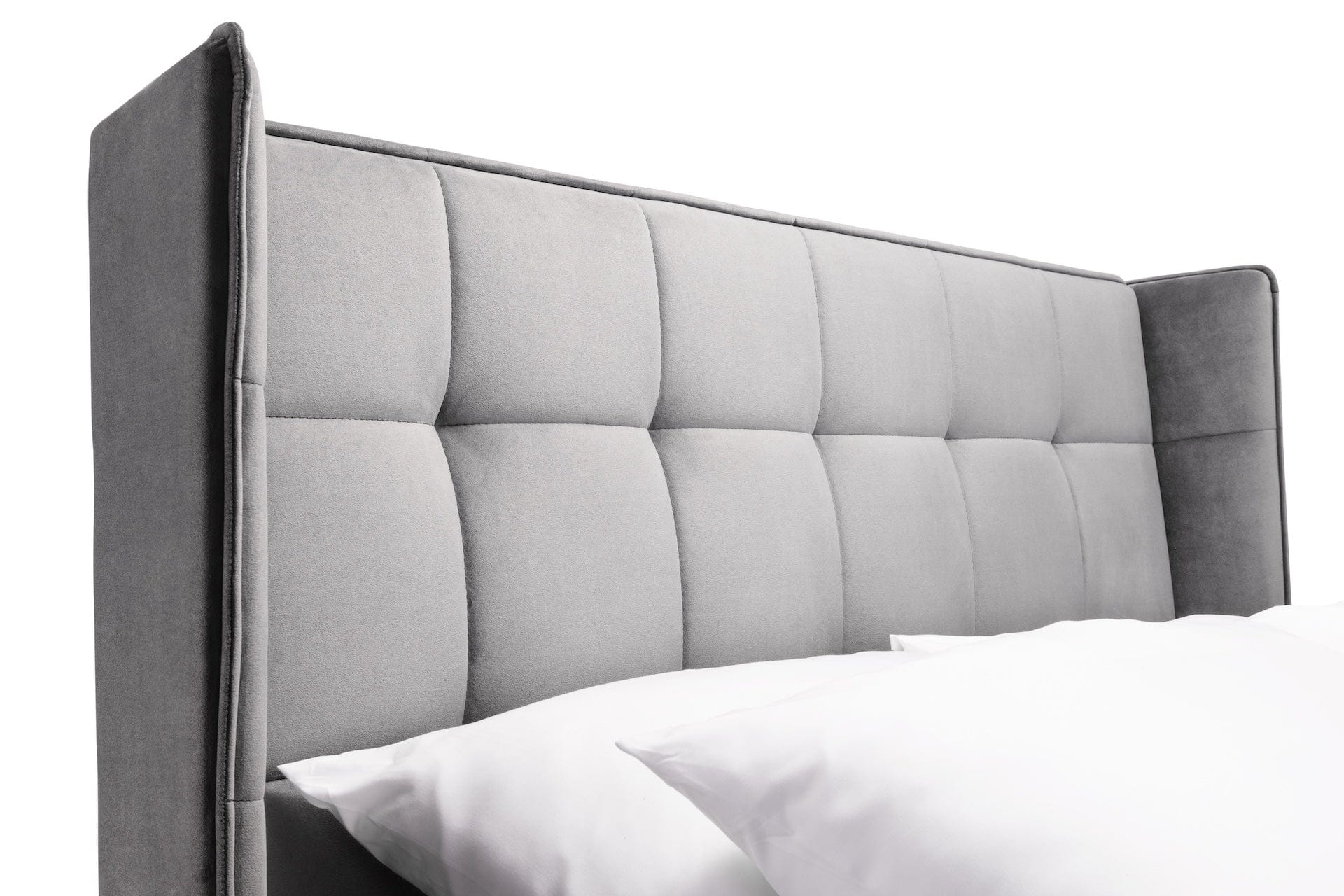 Julian Bowen Fabric Bed Gatsby Bed - Light Grey Bed Kings