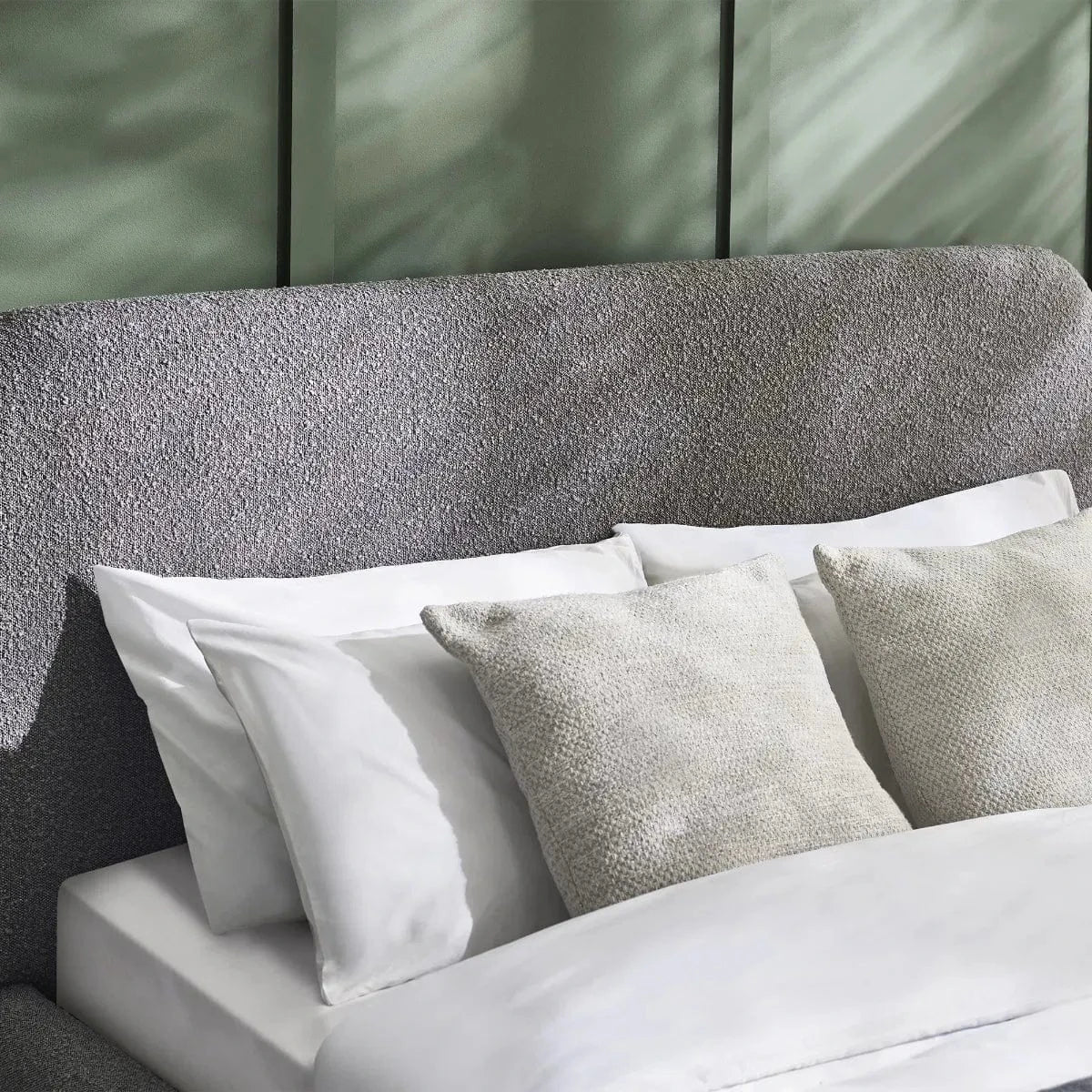 Julian Bowen Fabric Bed Hannah Boucle Bed - Grey Bed Kings