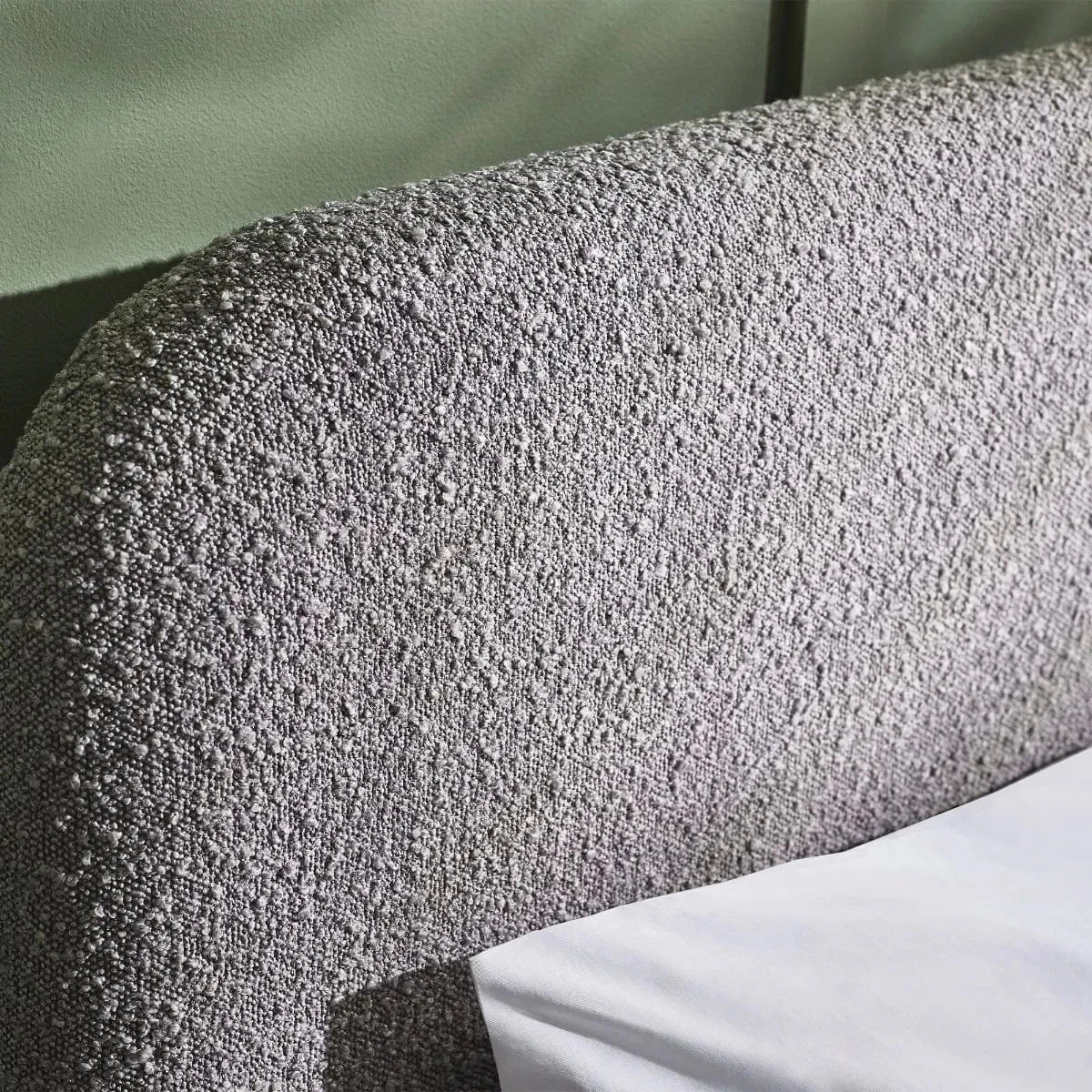 Julian Bowen Fabric Bed Hannah Boucle Bed - Grey Bed Kings