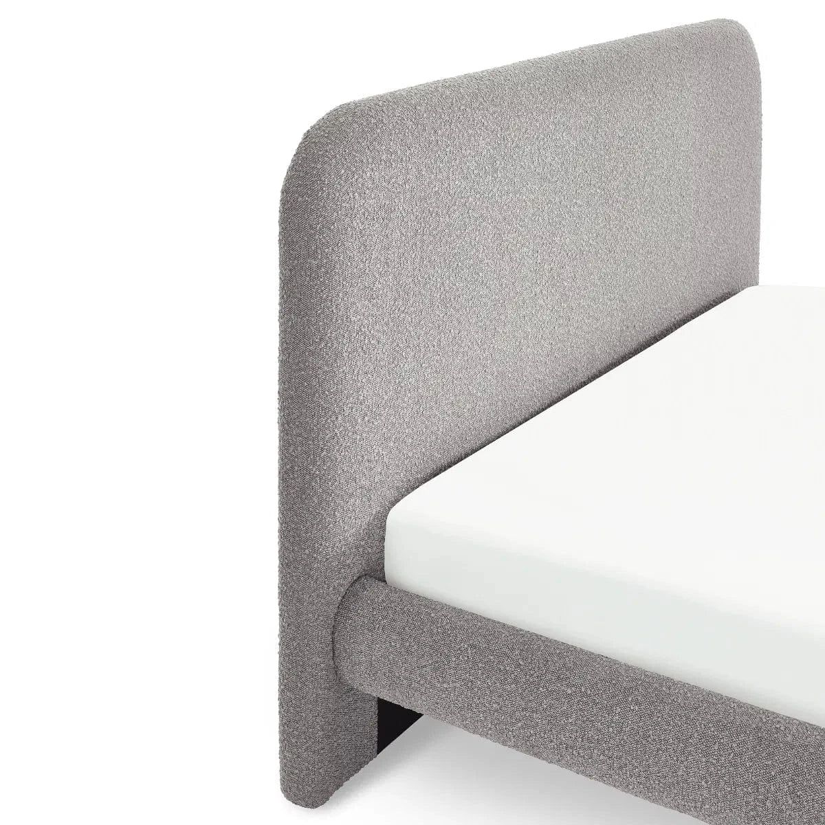 Julian Bowen Fabric Bed Hannah Boucle Bed - Grey Bed Kings