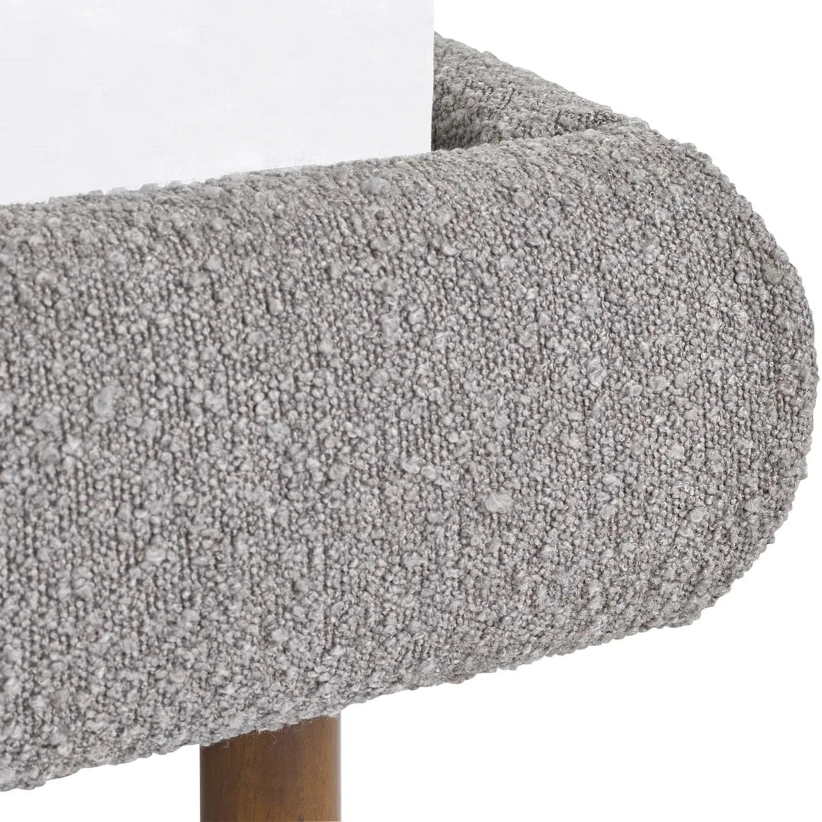 Julian Bowen Fabric Bed Hannah Boucle Bed - Grey Bed Kings