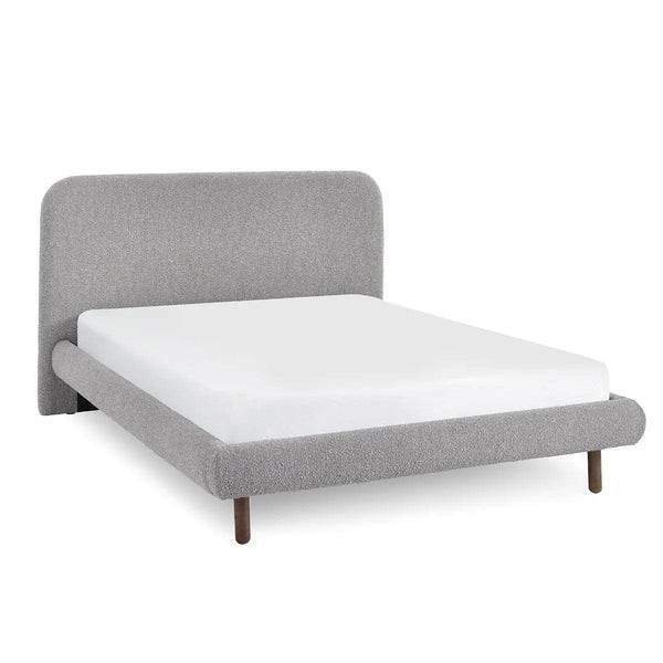 Julian Bowen Fabric Bed Hannah Boucle Bed - Grey Bed Kings